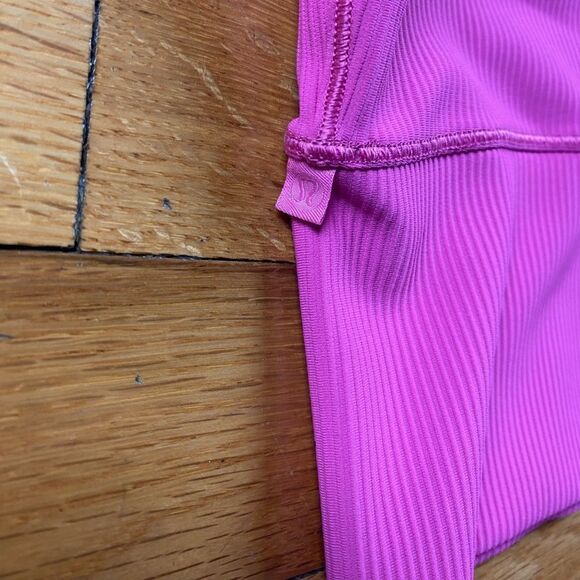 Lululemon Power Pivot Tank Top *Rib Color Sonic Pink Size 2 - Picture 6 of 8